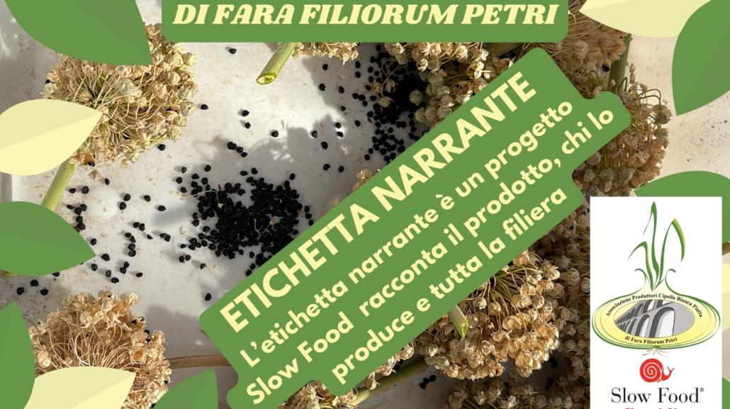 Cipolla bianca piatta di Fara Filiorum Petri Presidio Slow Foos